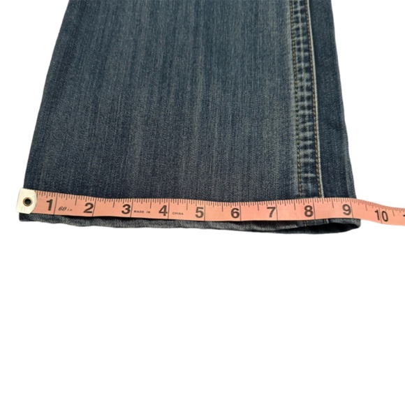 INC International Concepts Curvy Fit Bootleg Rhinestone Bling Jeans Size 4 GUC - Picture 13 of 13